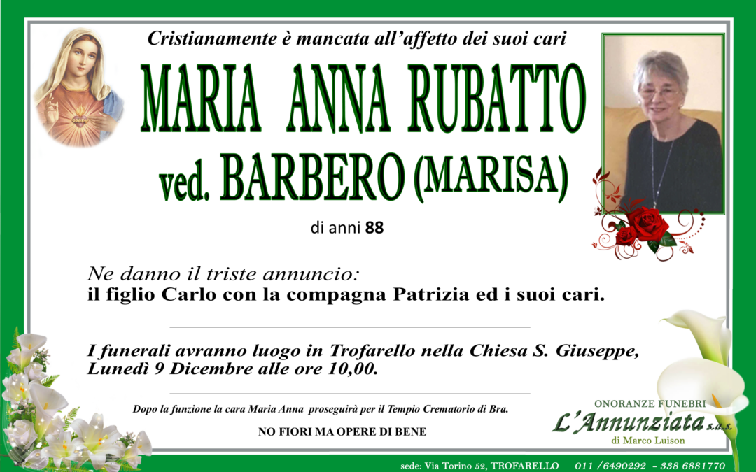 Maria Anna Rubatto