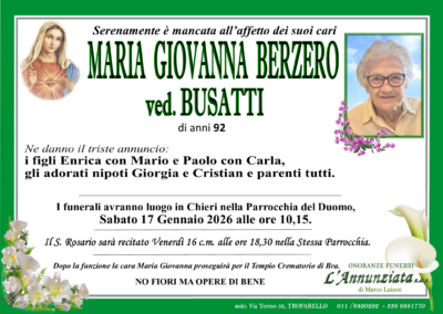 Maria Giovanna Berzero
